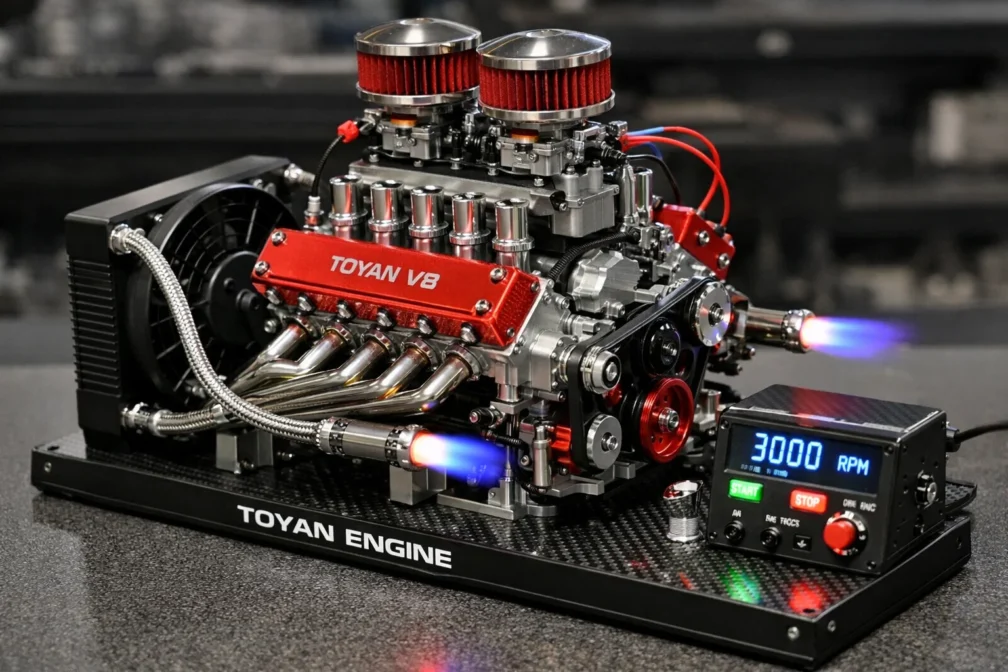 enginediy Toyan V8 engine model kit that works