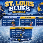 St Louis Blues Schedule